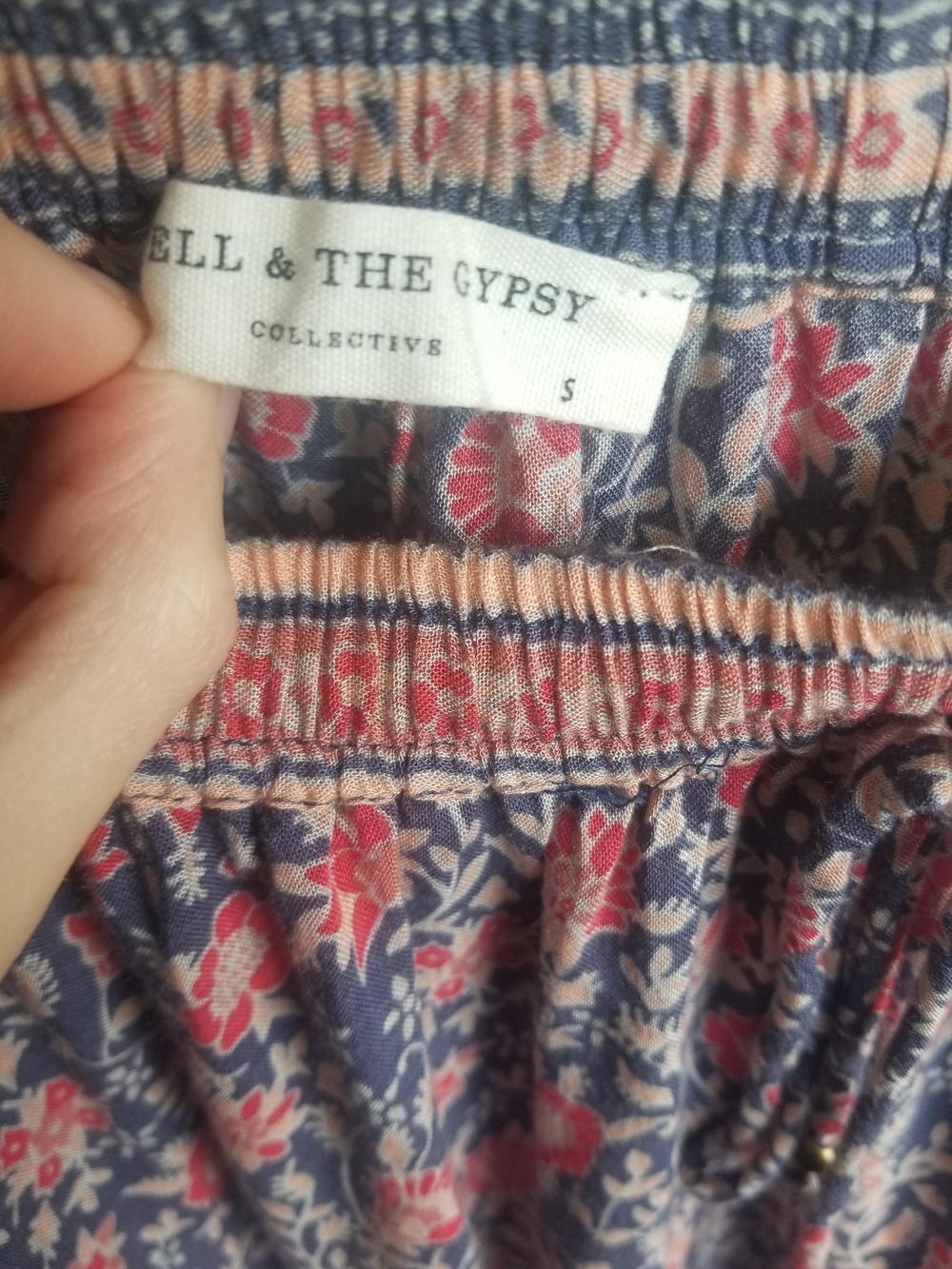 Spell & The Gypsy Jasmine Maxi Skirt - Navy & Coral - Picture 5 of 5